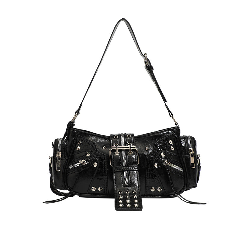 Retro Oil Wax Leather Handbag - European American Style